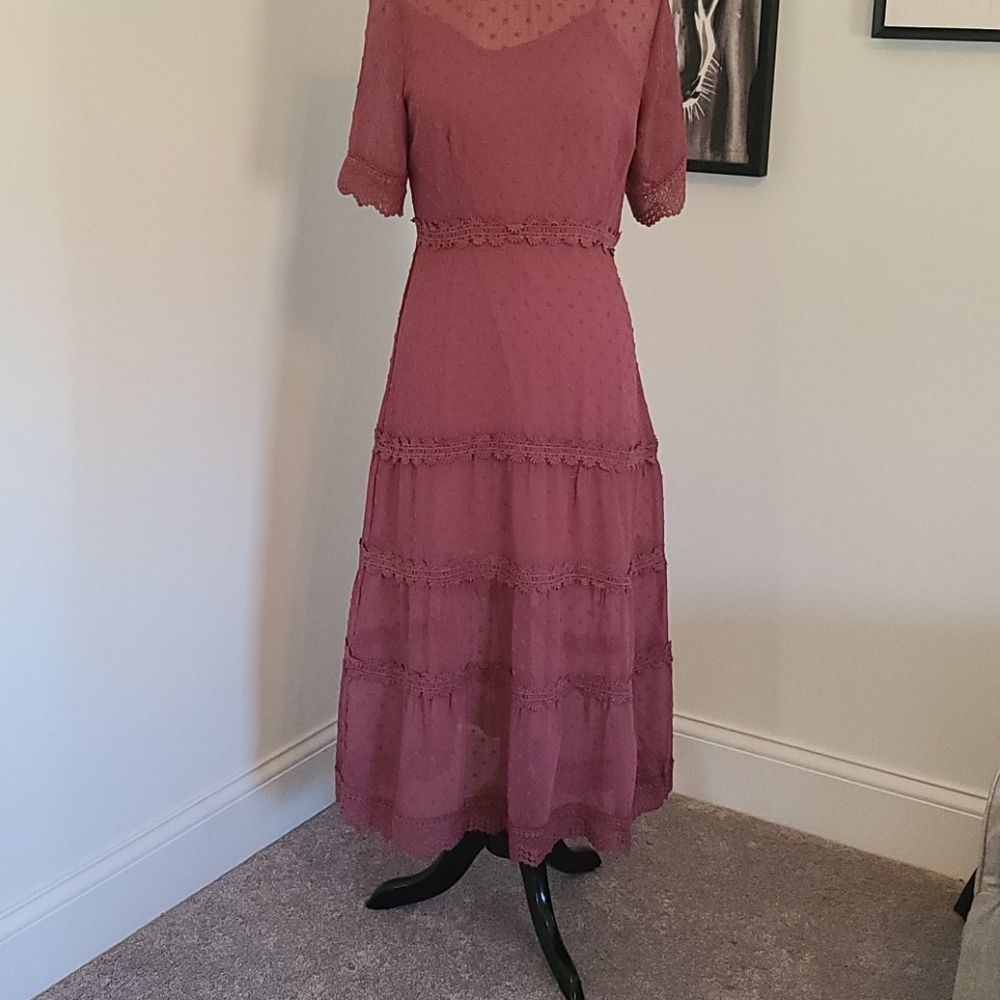Midi to Maxi Mauve Dress